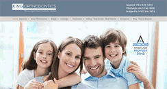 Desktop Screenshot of kingorthodontics.com